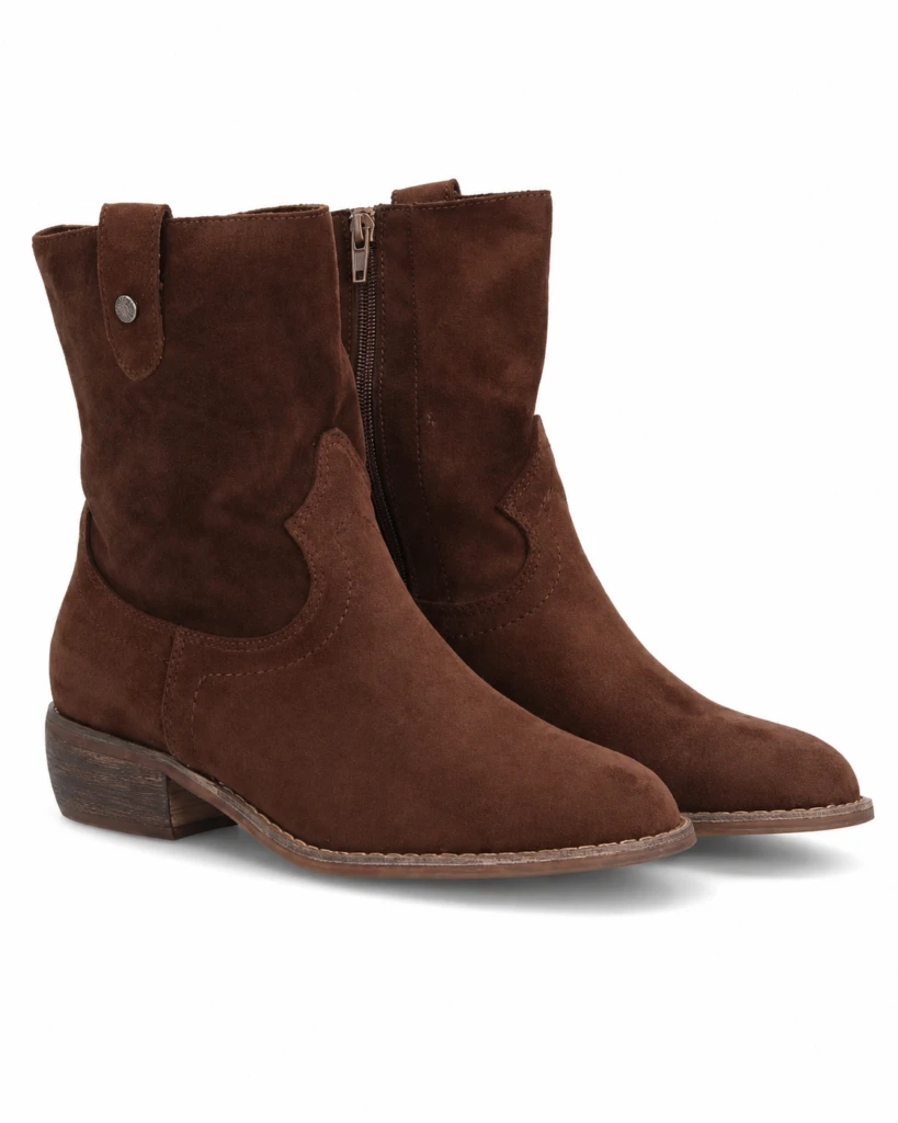 Botin de Tacon con Cremallera para mujer