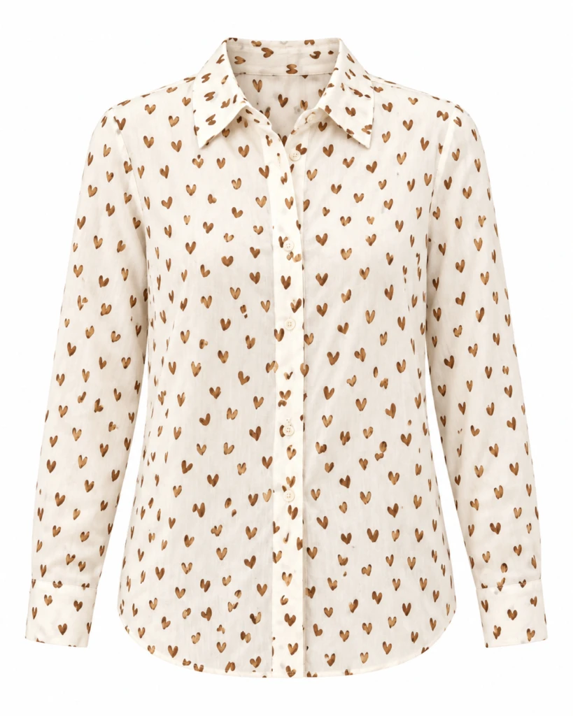 Camisa mujer de corazones