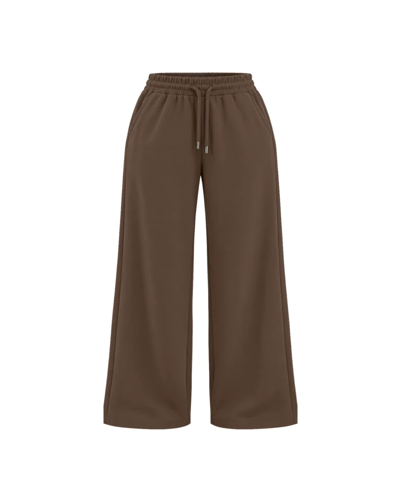 (Pack x3) Pantalón de Mujer de Pierna Ancha con Cintura Elástica y Cordón Ajustable